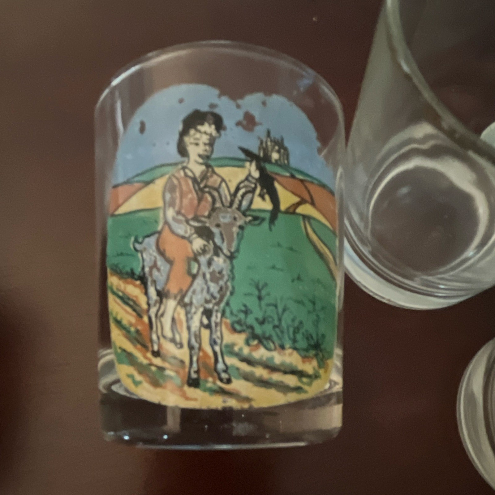 Vintage 1960s/1970s Luminarc France Hans Christian Andersen Child's Juice Glass