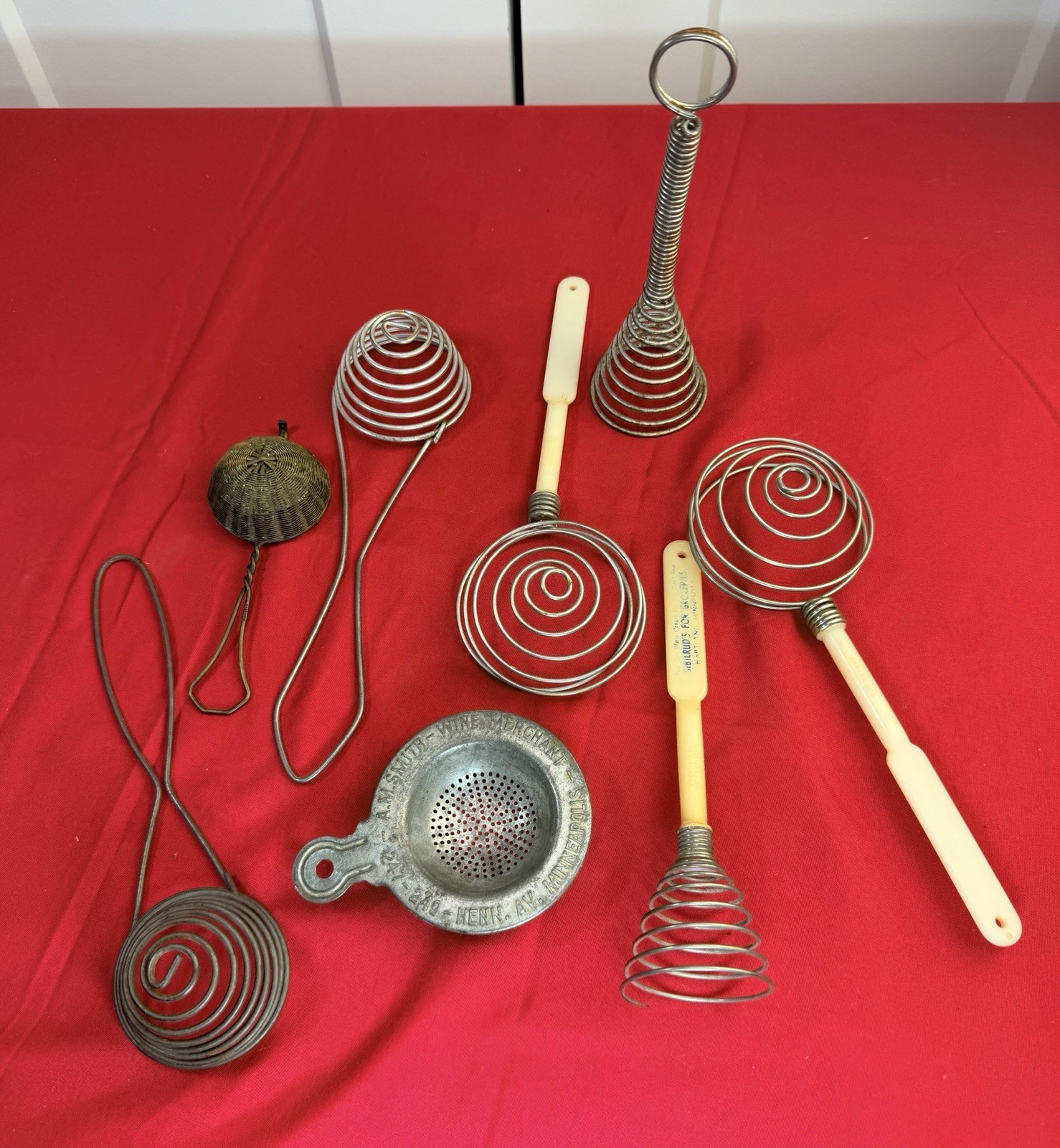 Vtg Minnesota Advertising Kitchen Lot A.M. Smith Minneapolis Sibilrud’s Whisks