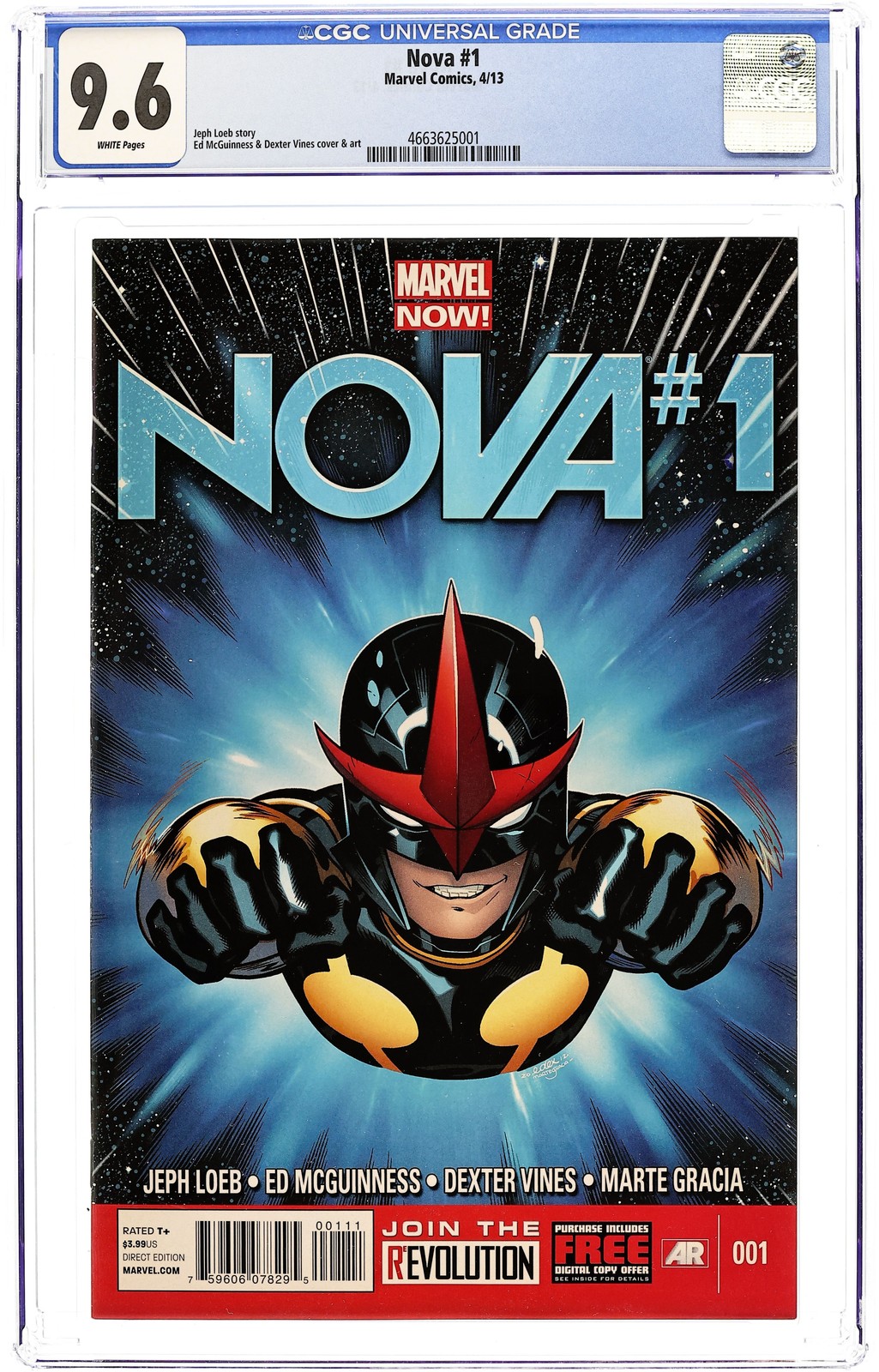 Nova 1A McGuinness 1st Printing CGC 9.6 2013 4663625001