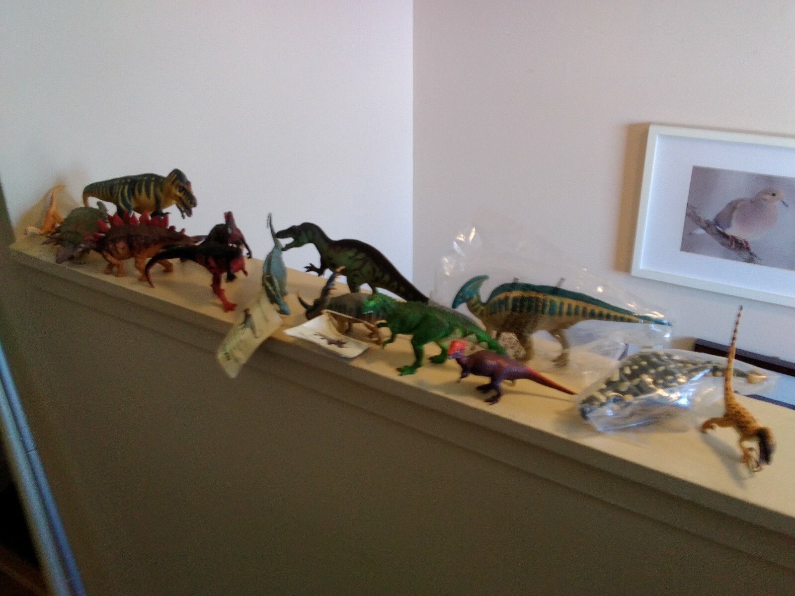 ORIGINAL Battat complete set of  18 dinosaur figures maiasaura diplodocus +