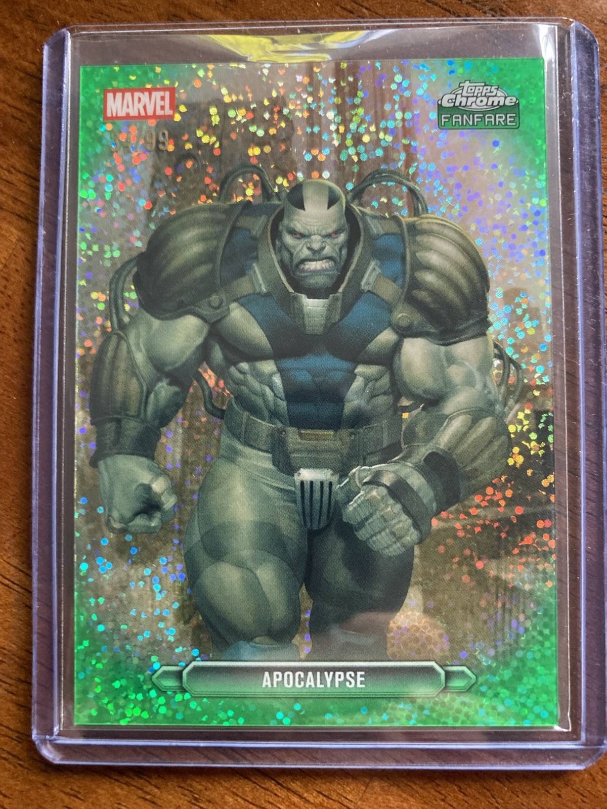 2026 topps marvel chrome Fanfare Apocalypse Green 34/99