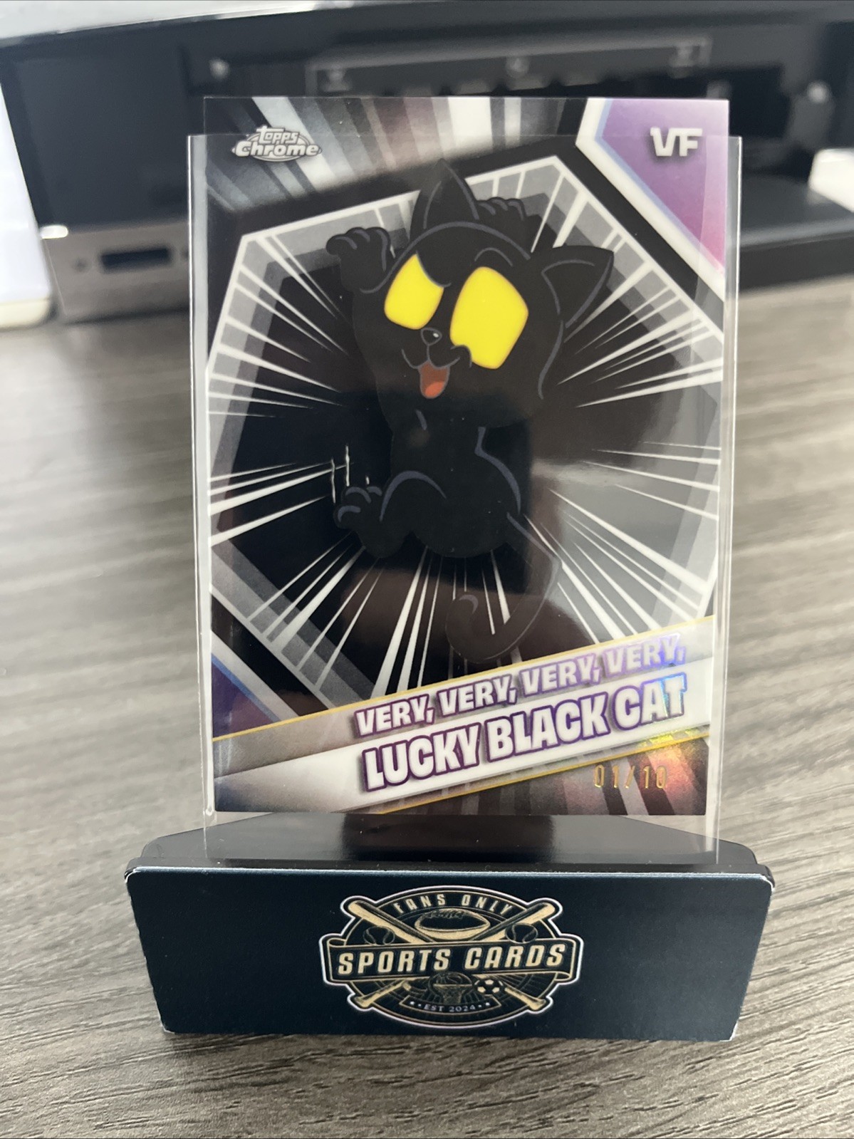 2026 Topps Chrome VeeFriends Very Very Very Very Lucky Black Cat #55  01/10 💎