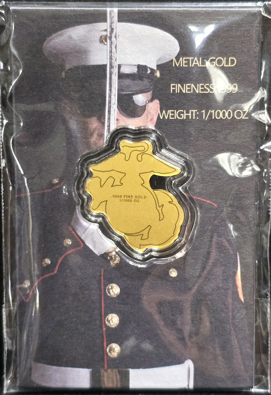 US Marine Corps Semper Fi 1/1000oz .999 Gold