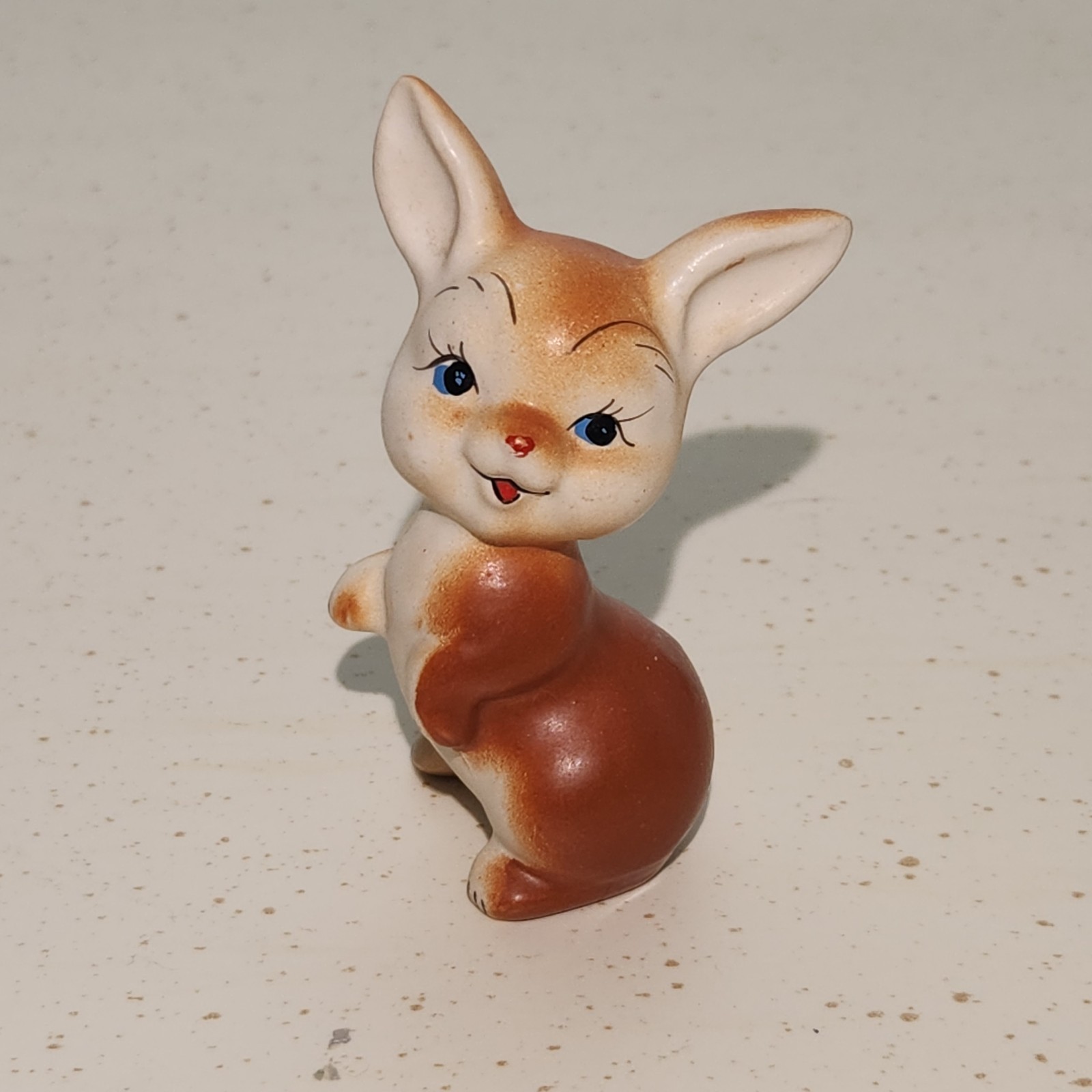 VTG Enesco 1950s Ceramic/Porcelain Bunny/Rabbit Figurine/Statue No Tail Décor