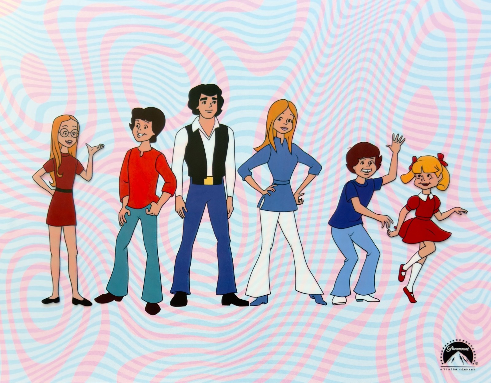 The Brady Bunch Kids Sericel Animation Art Cel 11″ x 14″