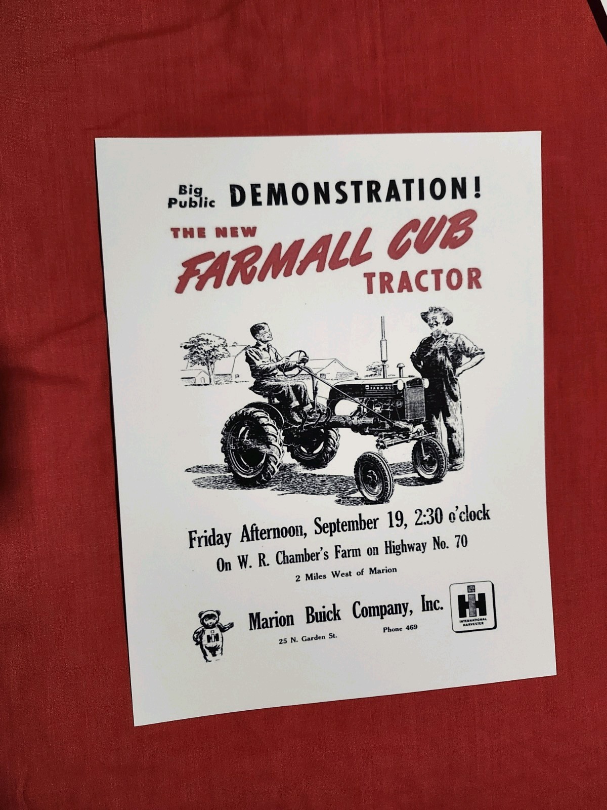 farmall Cub Tractor Advertising McCormick Deering Advertising 