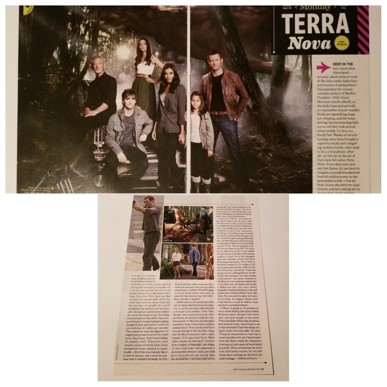 Terra Nova 3 Page Article/Clipping