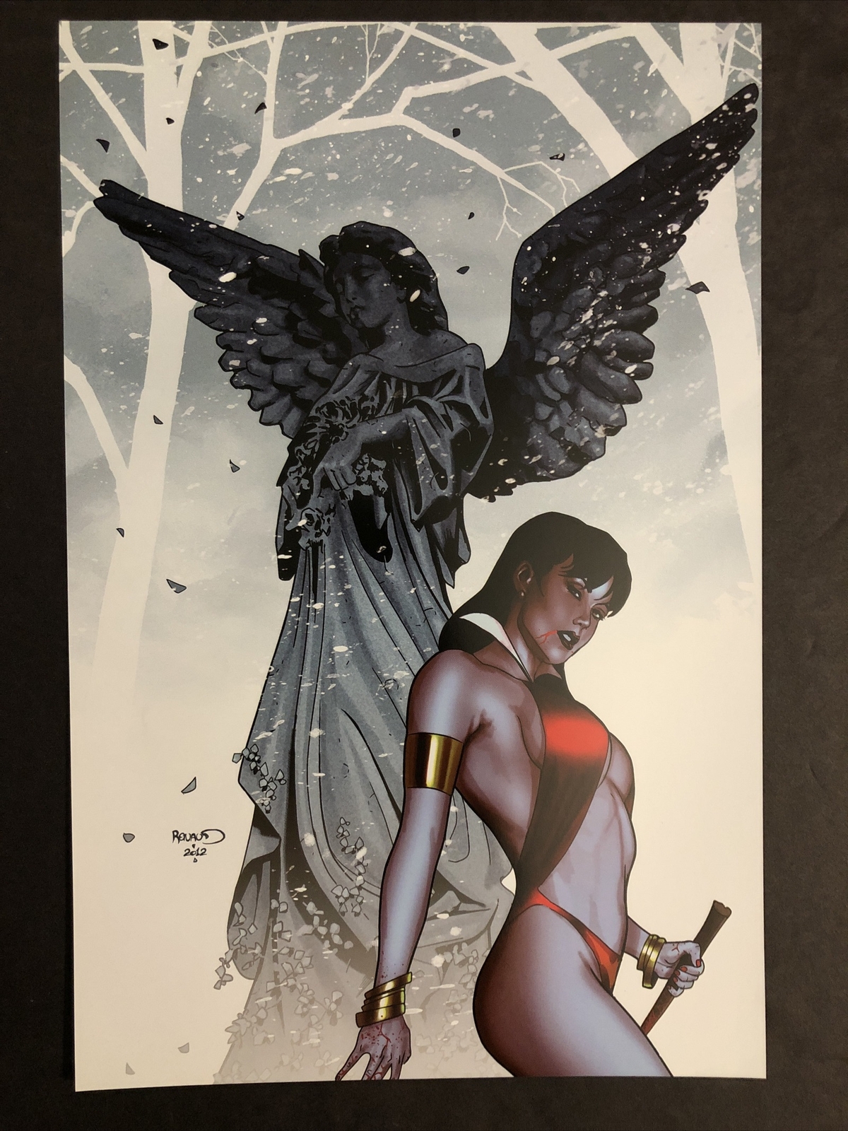 Vampirella Throne Of Skulls #19 COVER Dynamite Comics Poster 8x12 Paul Renaud