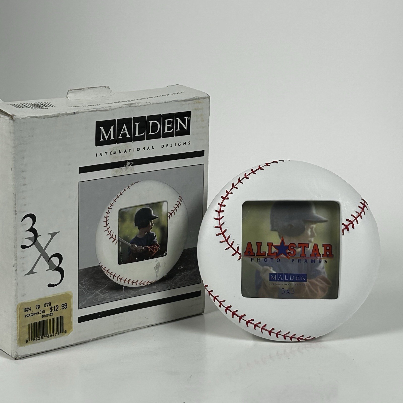 Vintage Malden All Star Baseball Photo Frame 3x3 - 2004 NEW with Box “
