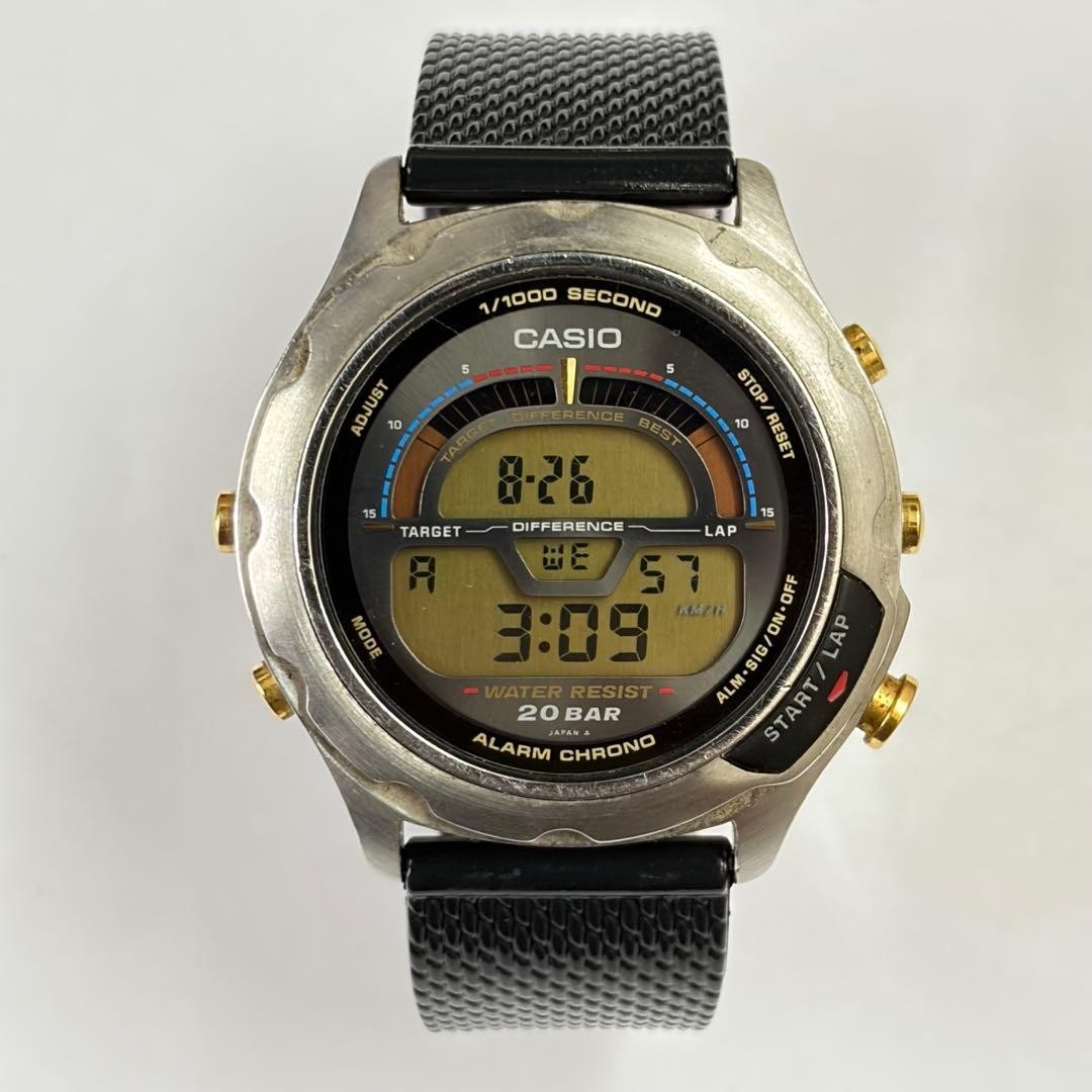 Working Item CASIO Digital Wristwatch GPX 2100 Vintage