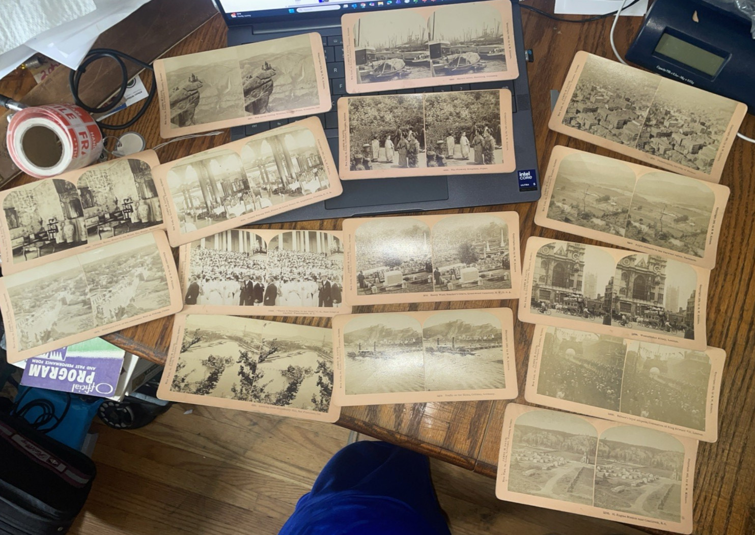 Lot of 15 Antique Stereoview Cards 1889-1903 B.W. Kilburn James M. Davis World