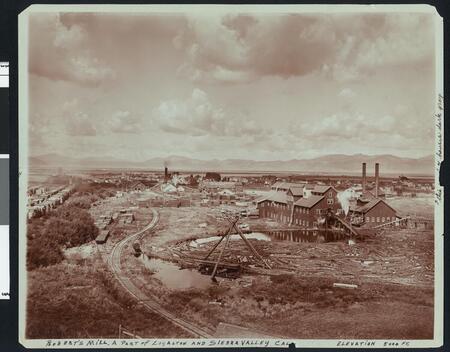 View of Roberts Mill 1900 California Old Photo
