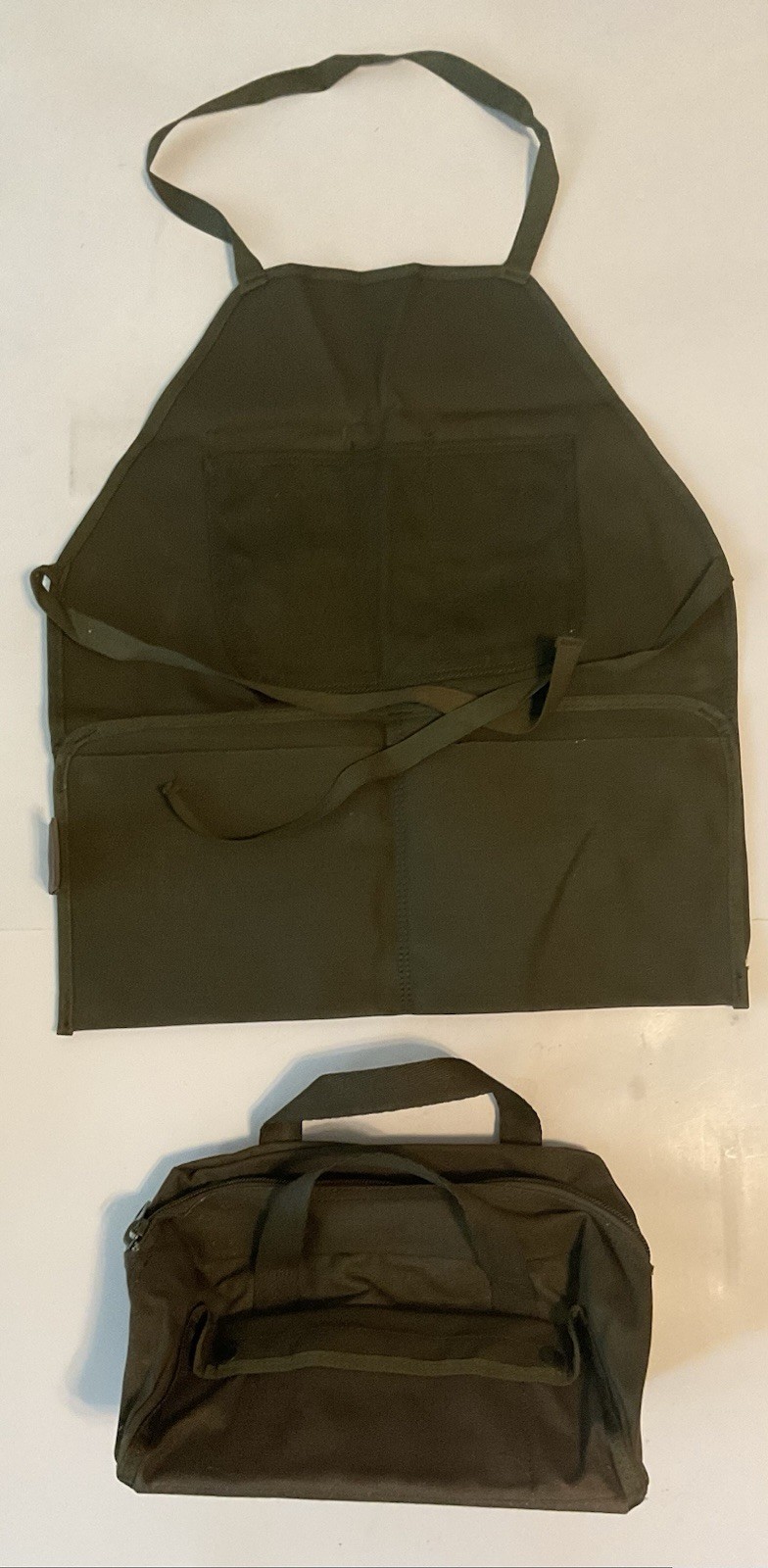 Vintage USGI Military Mechanics Tool Bag & Apron Set 1970’s Motor Pool NSN