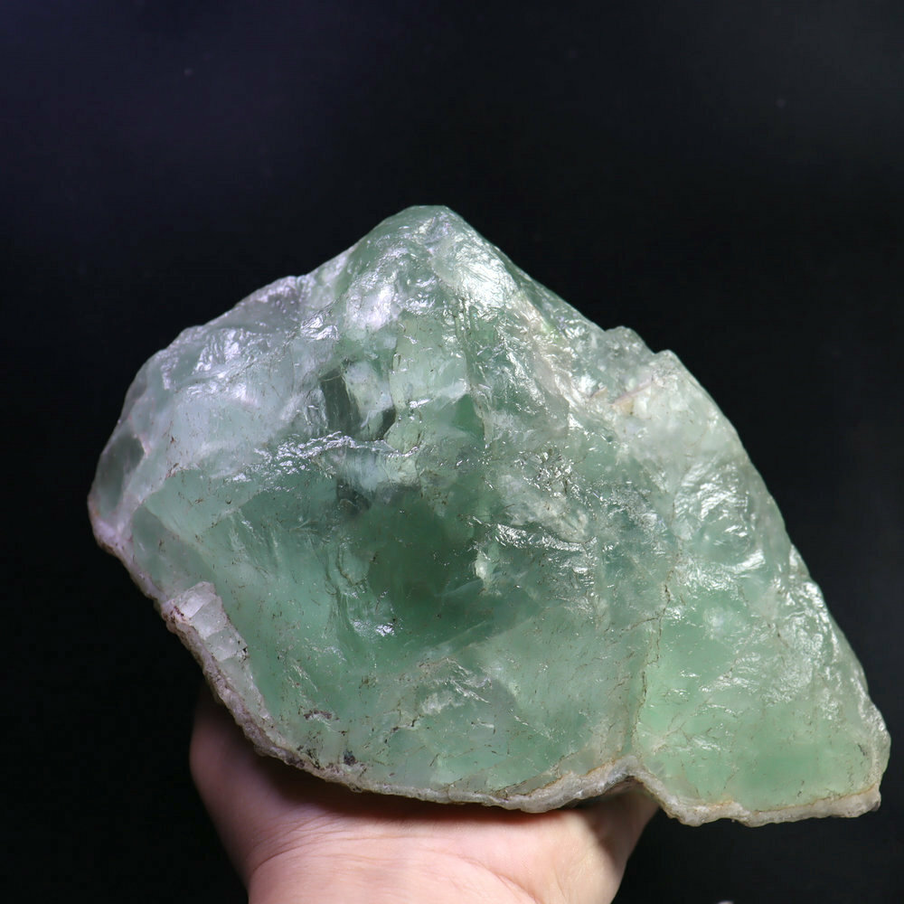 6.84lb Natural Original Green Fluorite Stone Quartz Crystal Mineral Specimen