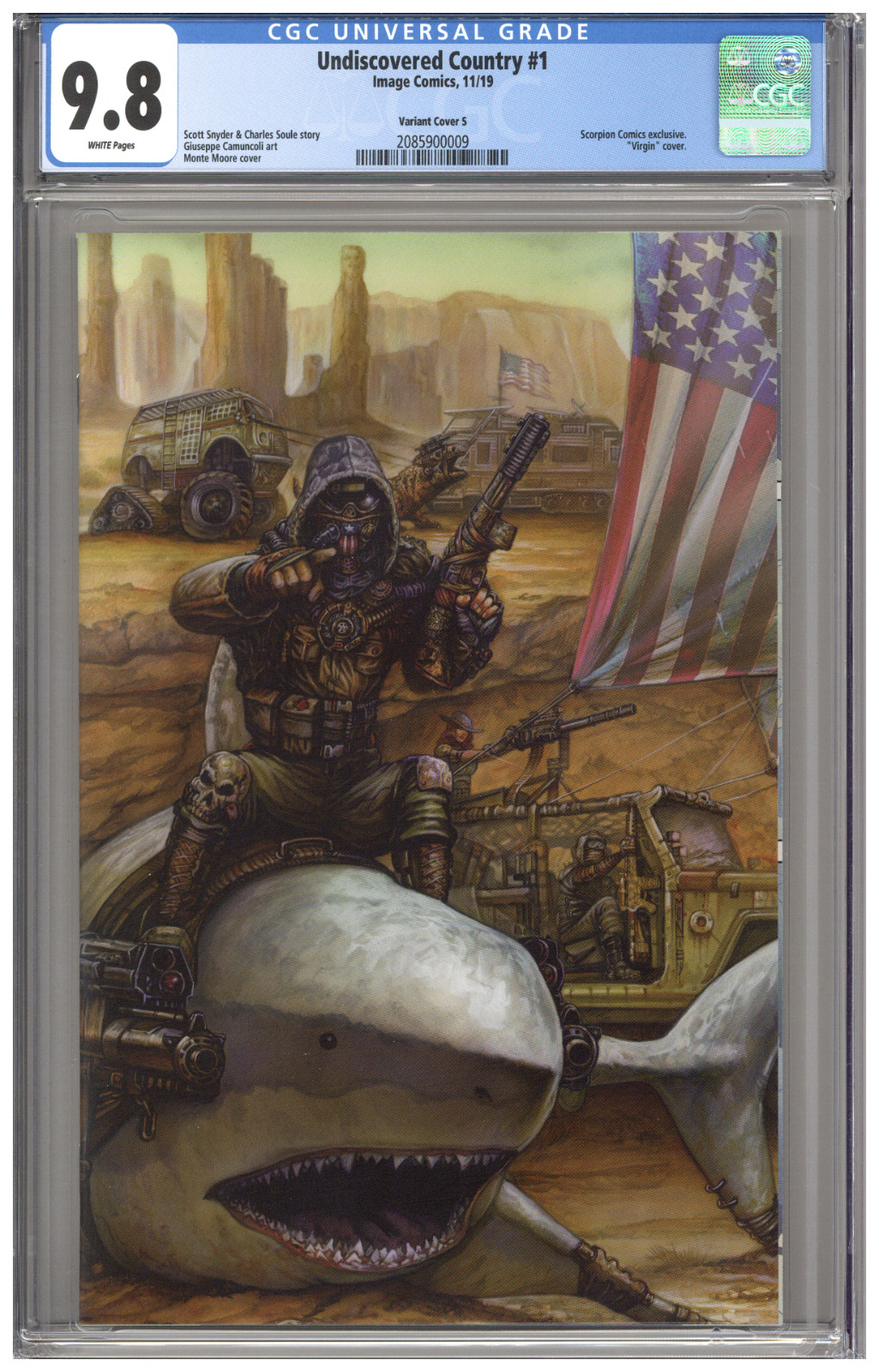 Undiscovered Country #1 CGC 9.8 Variant S Virgin Monte Moore Scorpion LTD to 250