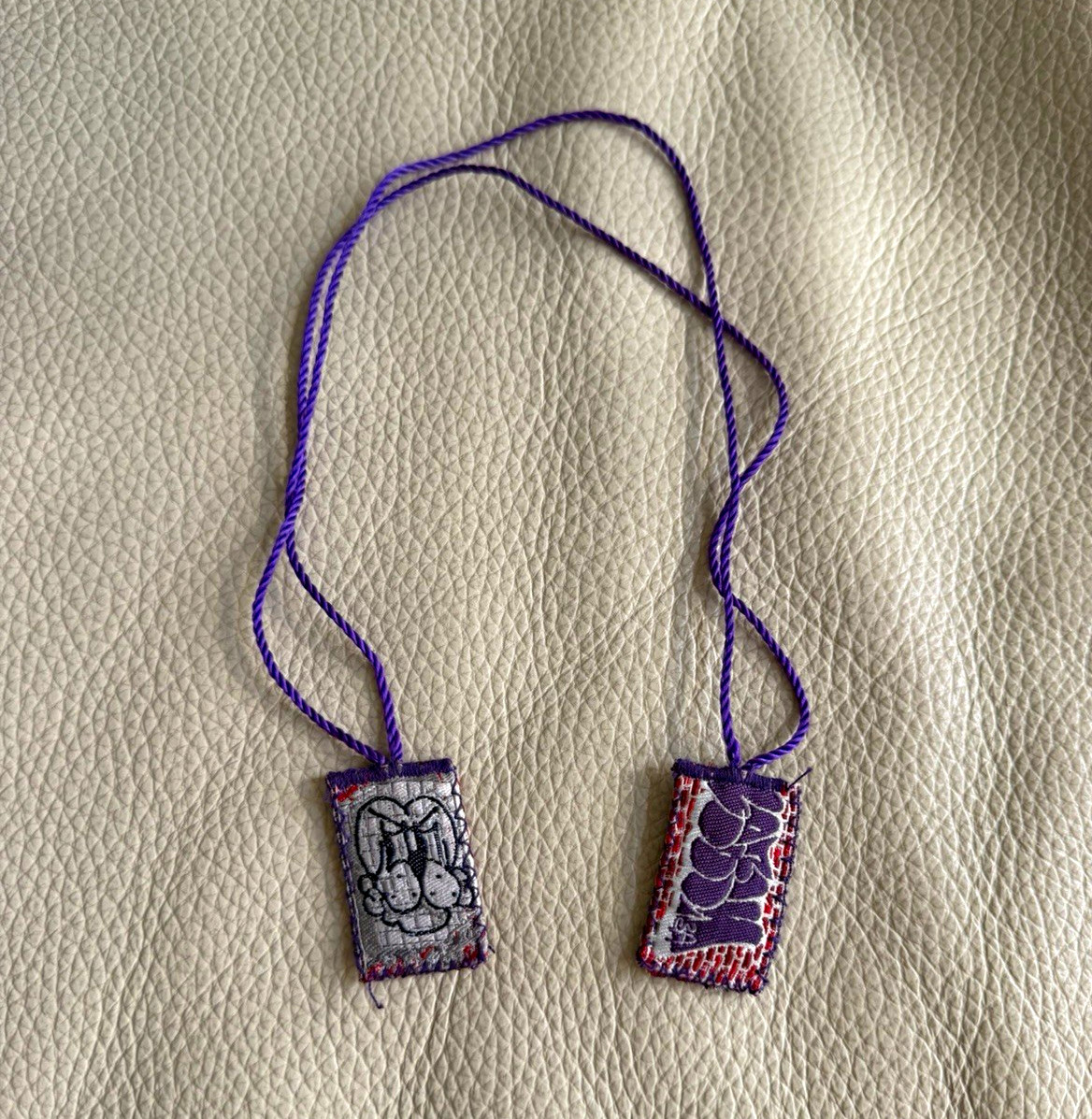 Chito Escapulario Finesse Pup Purple Necklace New