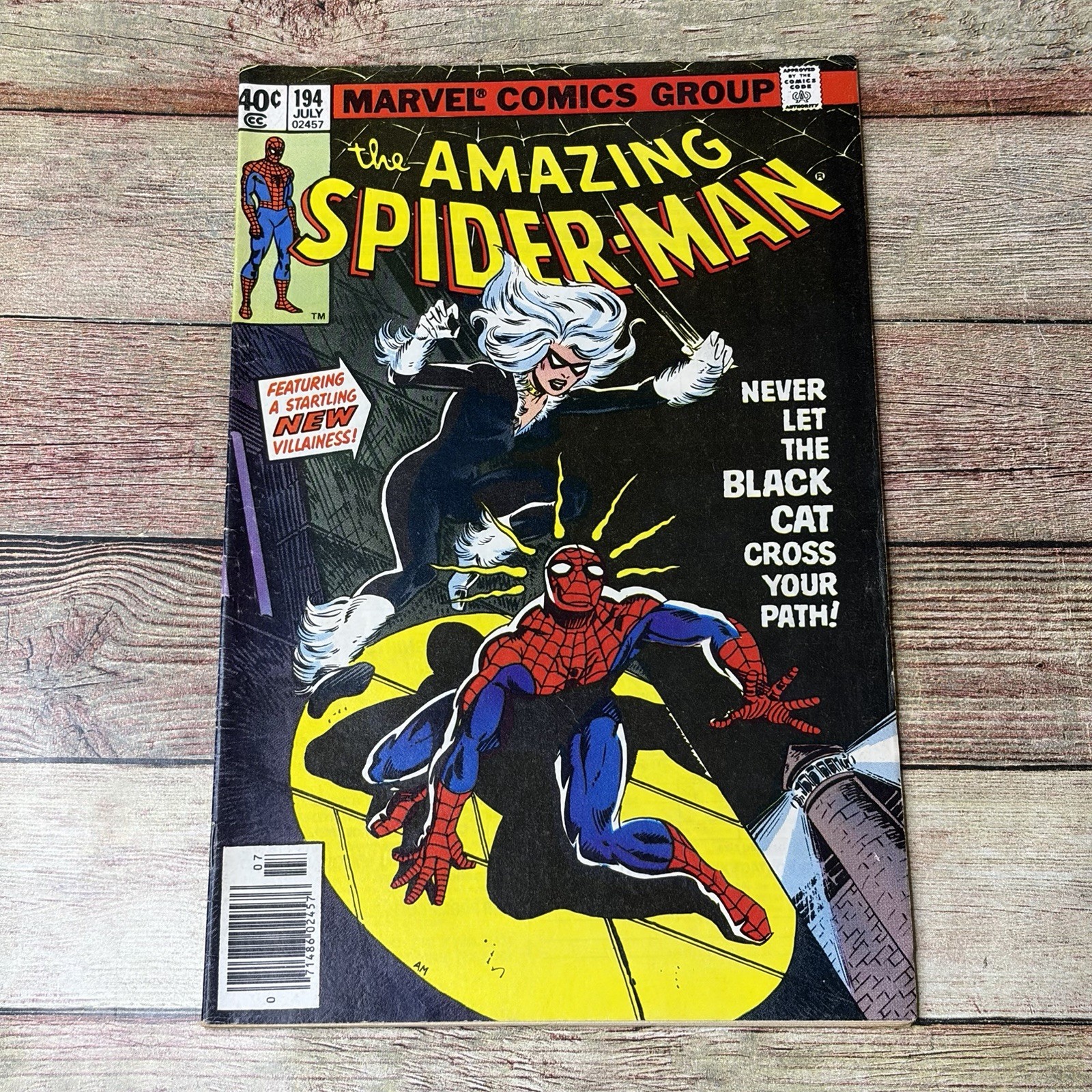 Amazing Spider-Man #194 Marvel Comics #1979 1st Appearance of the Black Cat