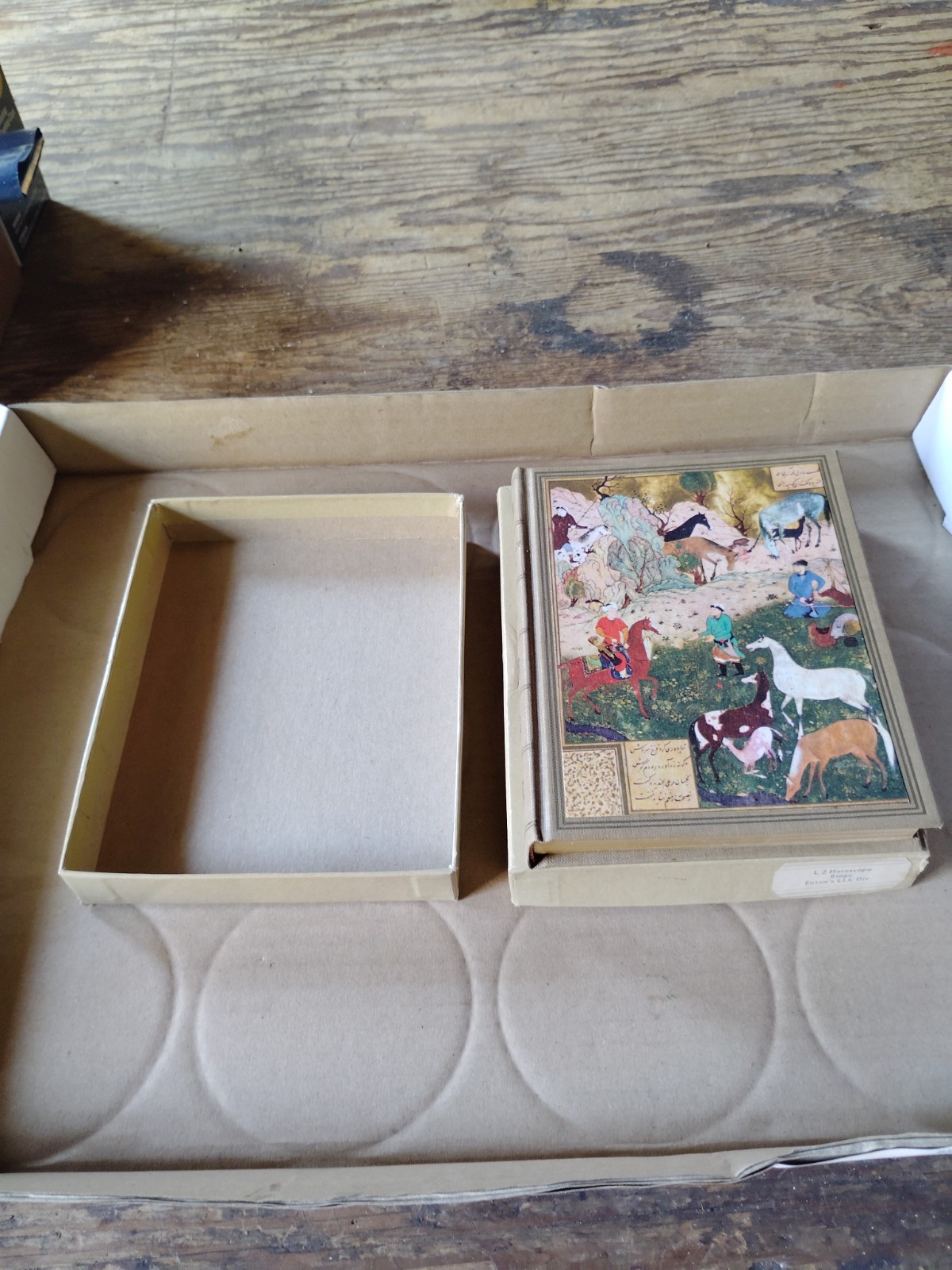 Vintage 1941 Horoscope Birthday Book Cupples Leon Persian Mini Art Unused Boxed