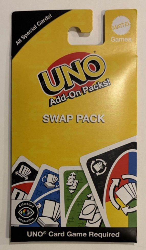 UNO -  Add On Packs - Swap Pack - 16 Cards - Brand New/Unopened