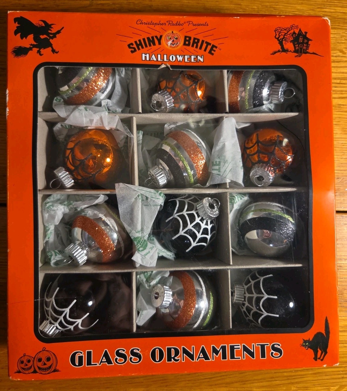 Christopher Radko Shiny Brite Halloween 1.75\