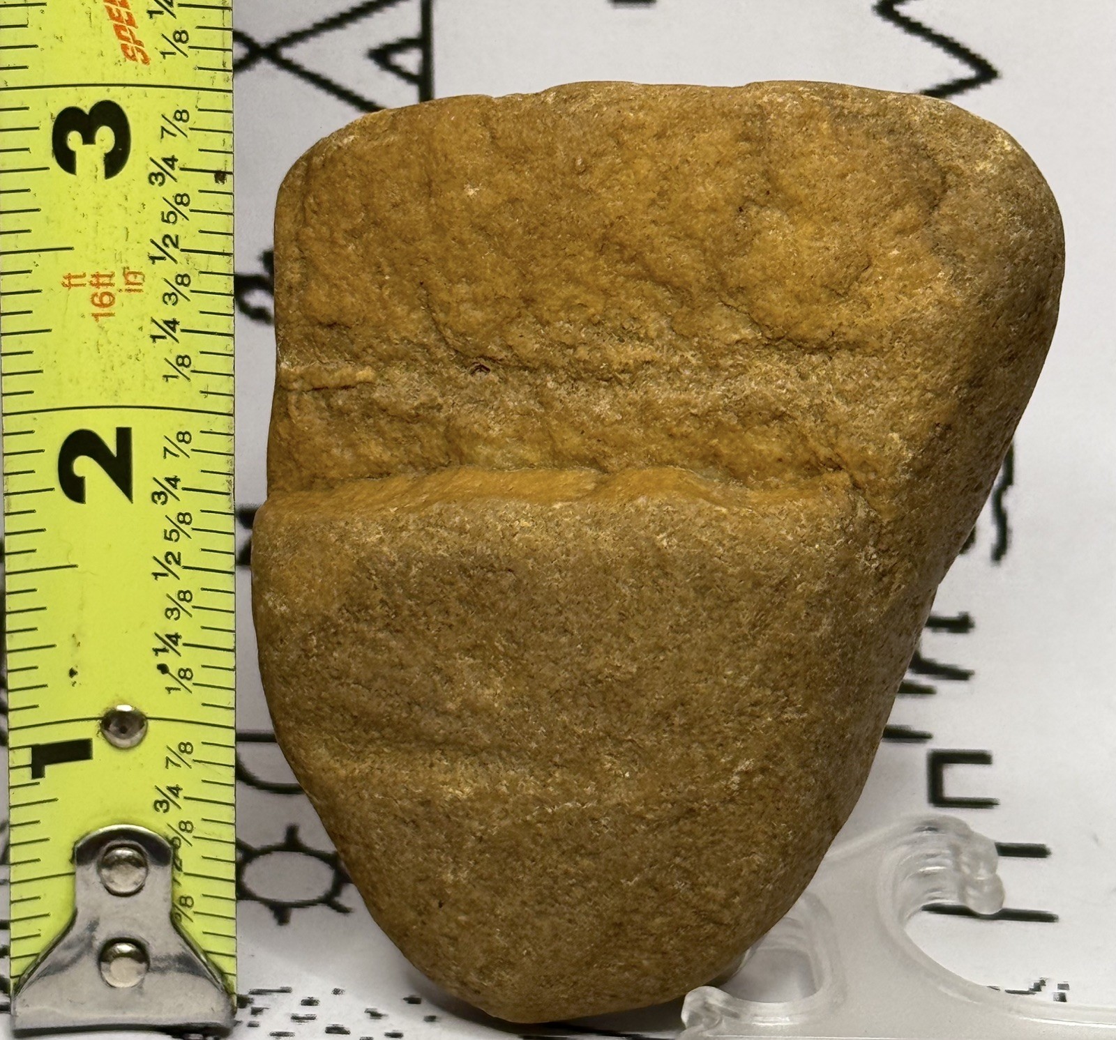 Ancient Man Made Authentic Carved Stone Effigy  6.1 oz • VA 