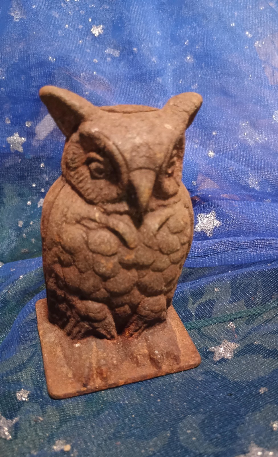 Cast Iron Owl Bank Vintage