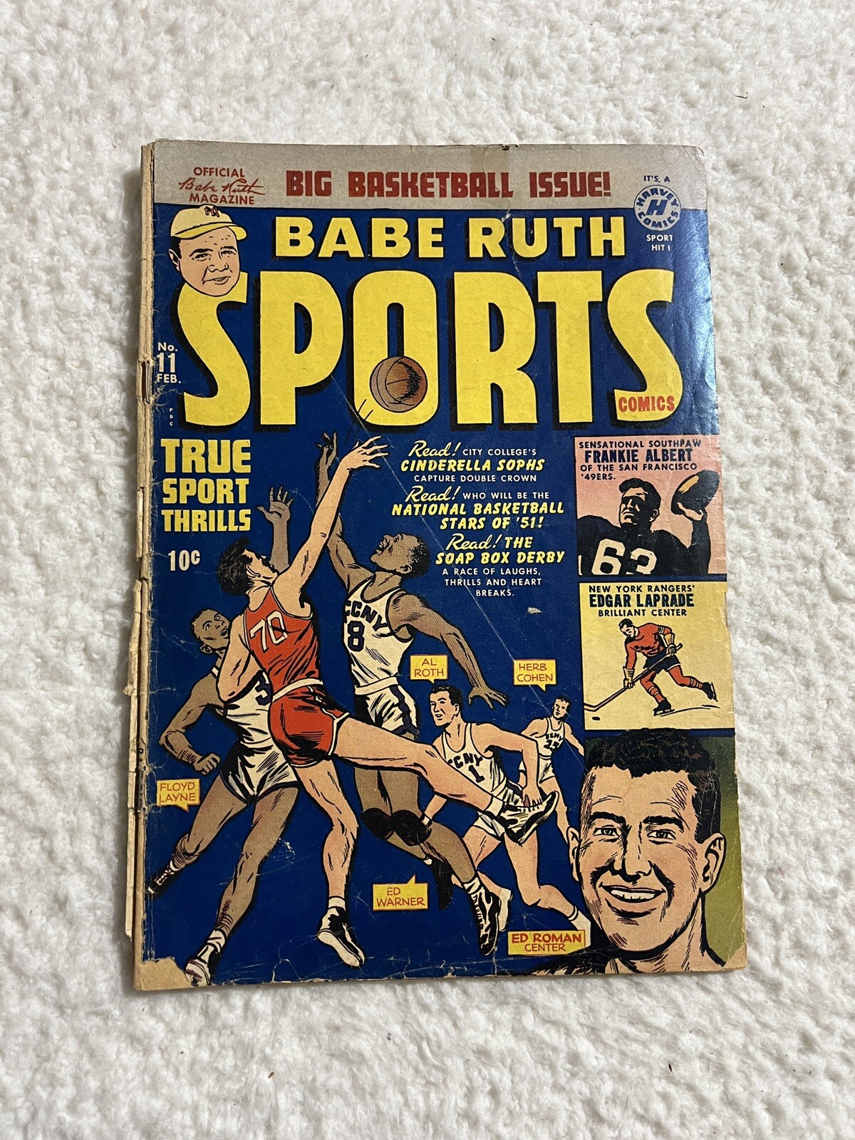Babe Ruth Sports Comics #11 Golden Age Harvey Comics 1951 Baseball