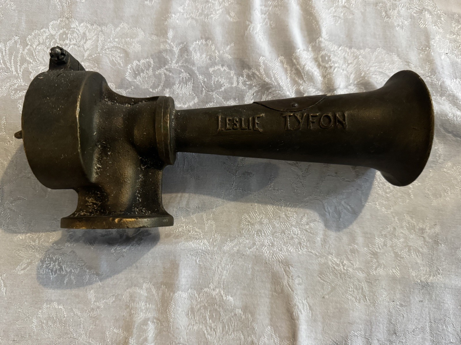 Vintage Leslie Tyfon 75 R.R. Bronze Railroad Train Air Horn Lyndhurst NJ 11”