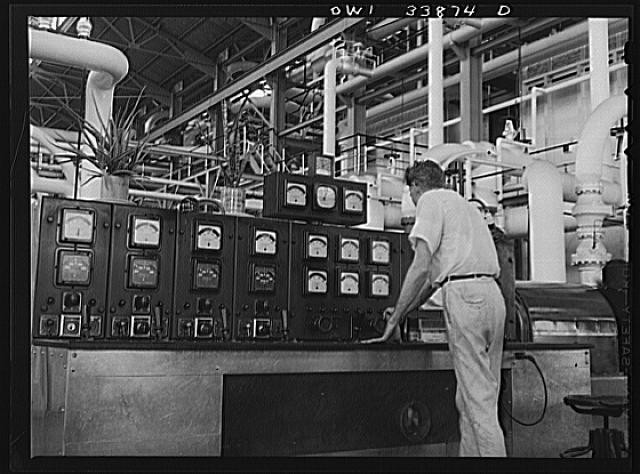 Grand Ecaille Louisiana 1930s Freeport Sulphur Company Powerhouse Interior