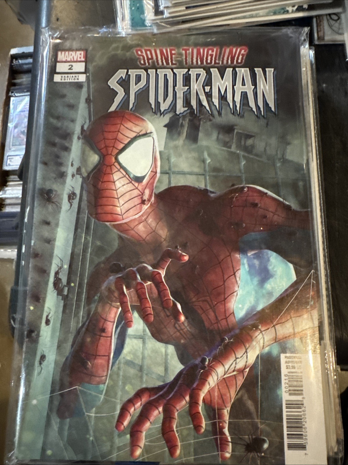 SPINE-TINGLING SPIDER-MAN #2 1:25 Bjorn Barends AHMED VARIANT MARVEL Perfect 👌