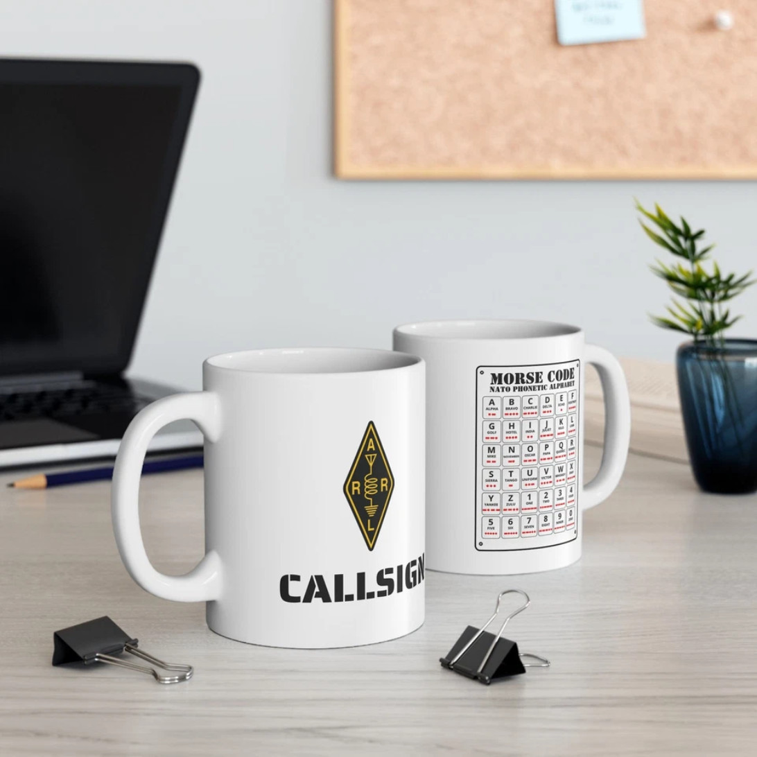 Ham Radio Callsign Mug Ceramic Mug
