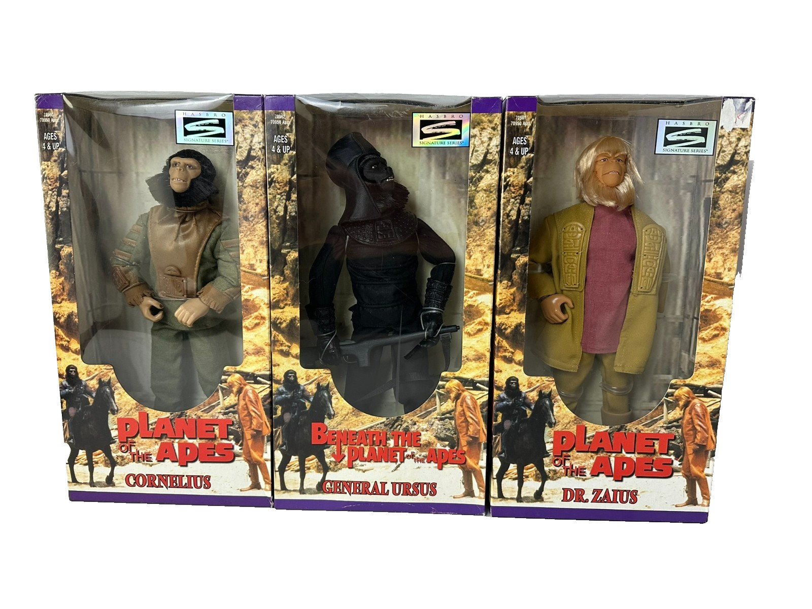 Kenner Planet of the Apes 12 Inch Figure Lot Cornelius Ursus Zaius 1998