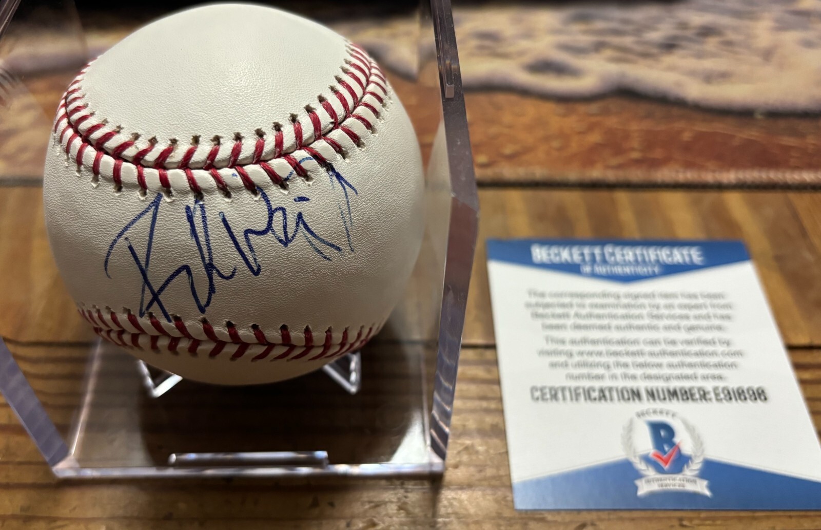 Robin Wright Penn SIGNED Auto Baseball Beckett (Only one on Ebay) Sean Penn's Ex