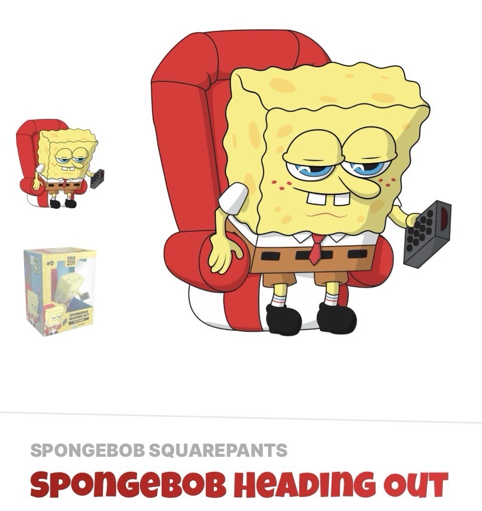 Youtooz * Heading Out * SpongeBob SquarePants *Vinyl Figure * NEW * In Hand