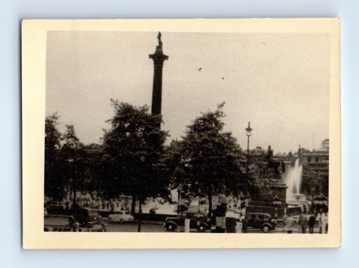 Old Vintage Photo LONDON ENGLAND TRAFALGAR SQUARE NELSON'S COLUMN SNAPSHOT