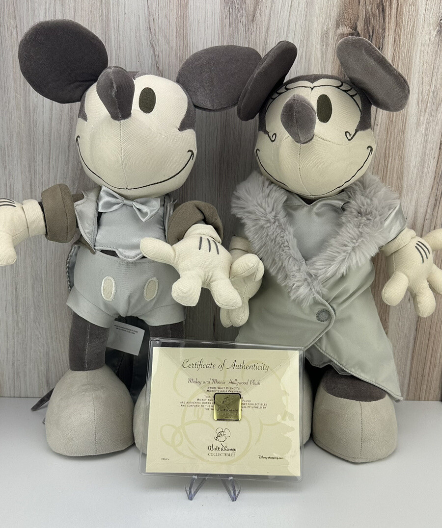 Mickey and Minnie Hollywood Plush - Walt Disney Mickey’s Gala Premiere LTD 500