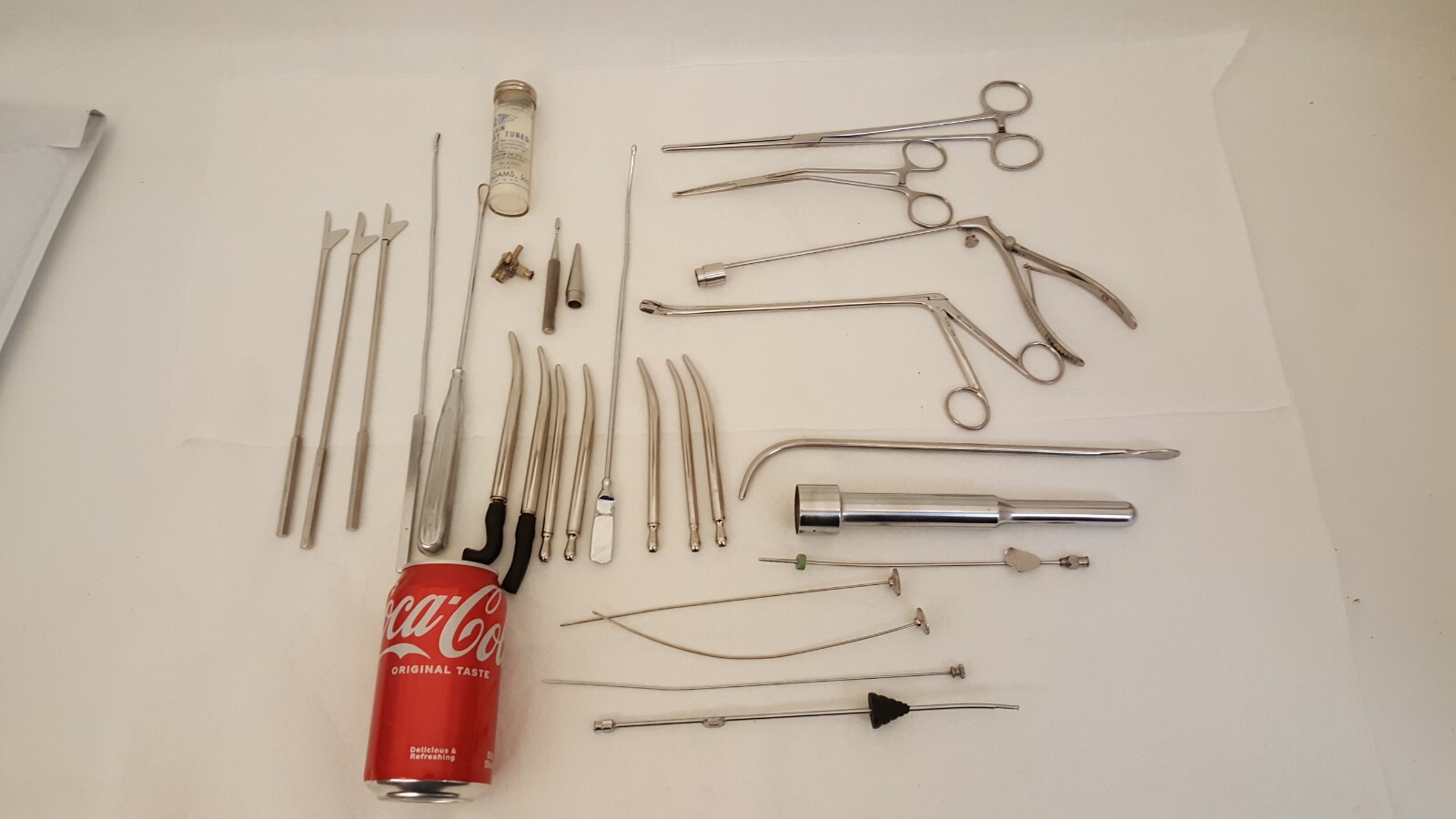 Vintage Miltex Germany forceps biopsy suction medical Lawson surgery tool lot