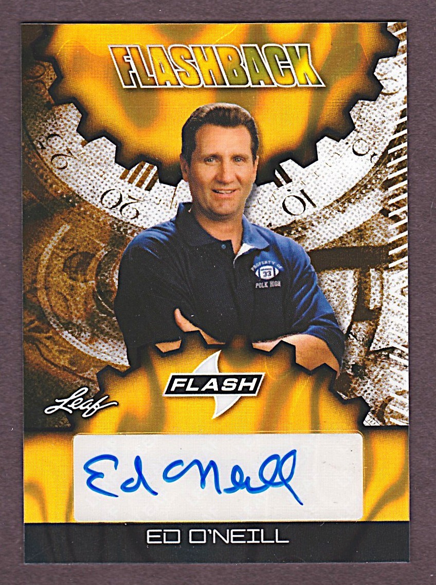 2025 Leaf Football Ed O\'Neill Flashback Auto Gold Lava 1/1 Polk High