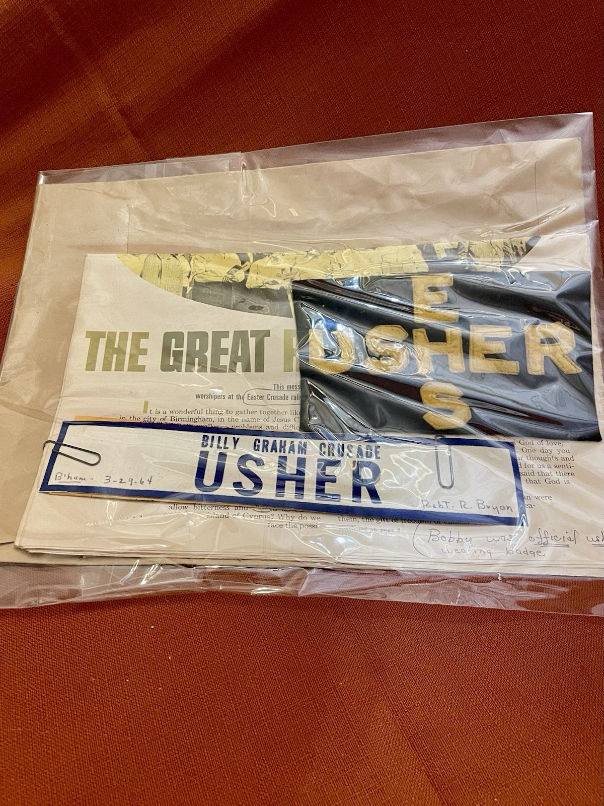 Vintage Billy Graham Crusade Memorabilia
