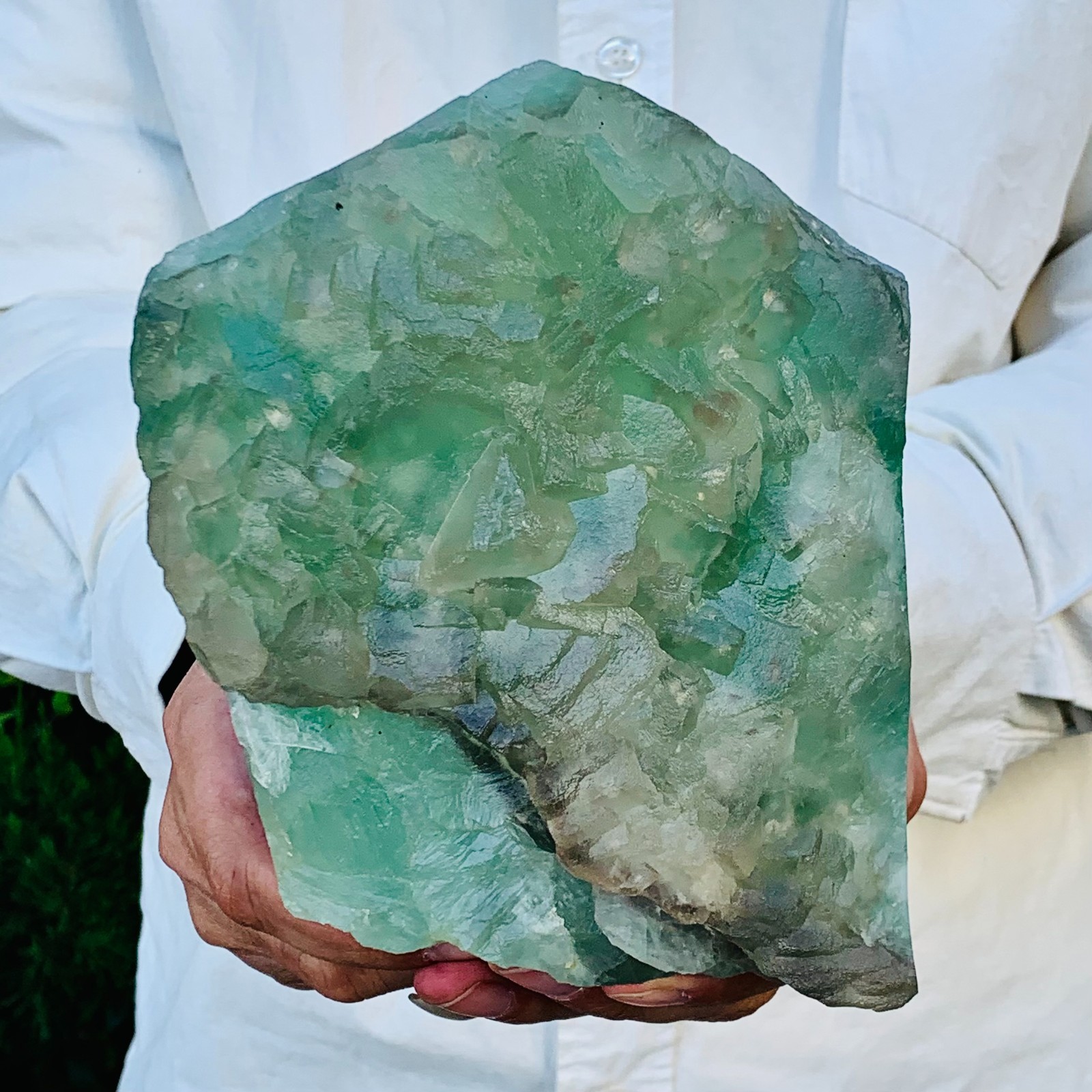 4.42LB Natural Fluorite Quartz Crystal Cluster Mineral Specimen
