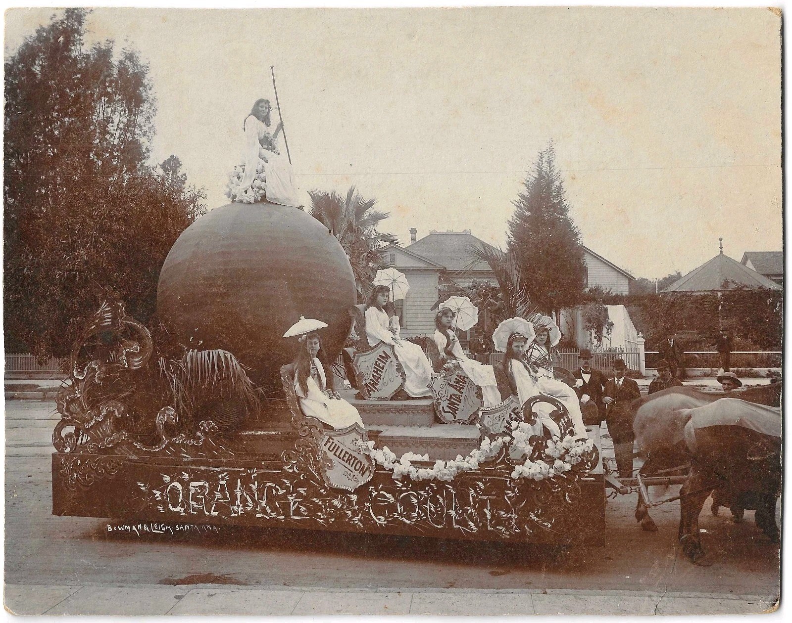 1890s Orange County CA Float Anaheim Santa Ana Parade Fullerton California Photo