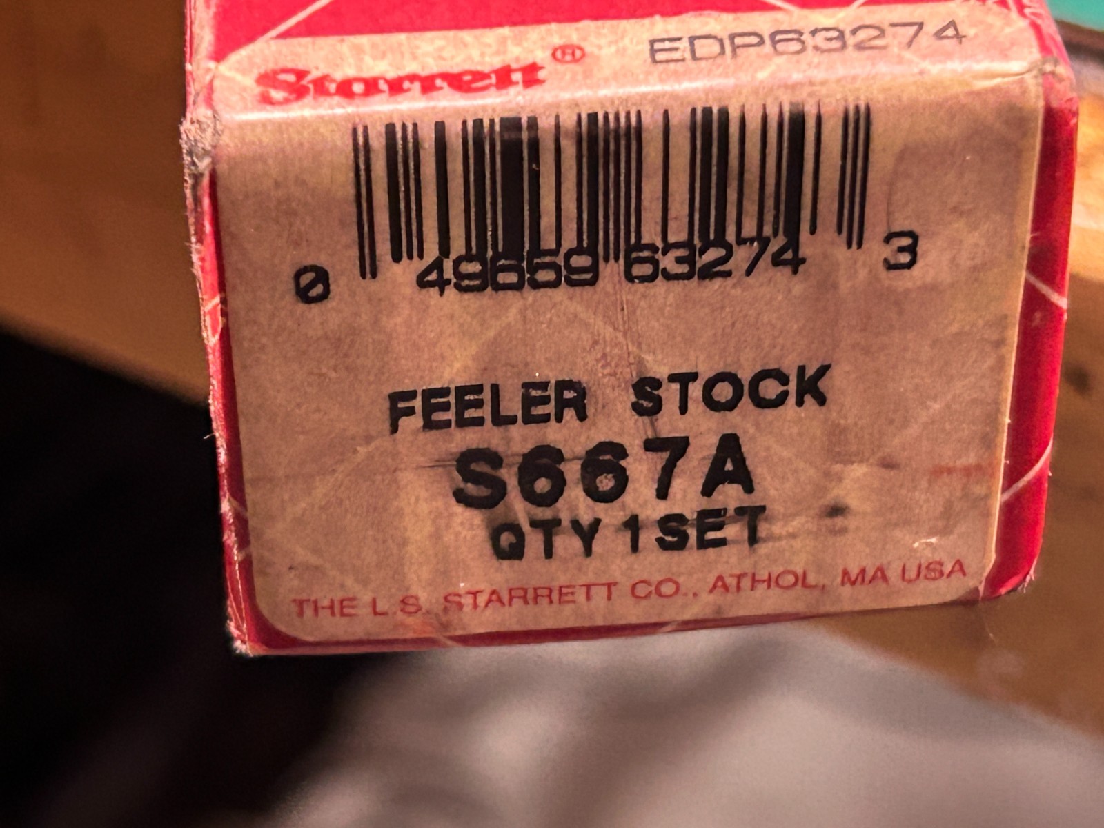 MACHINIST HmGd LATHE MILL Starrett S667A  Feeler Stock Set 32 PCS
