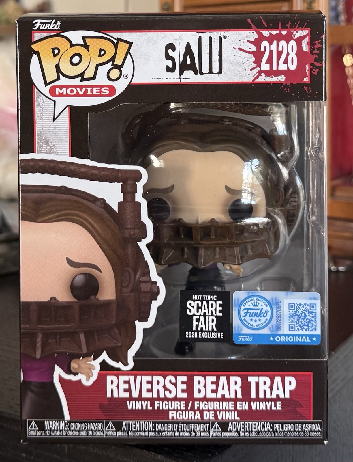 Funko Pop: REVERSE BEAR TRAP (Amanda) #2128 Hot Topic SCARE FAIR 2026 IN HAND