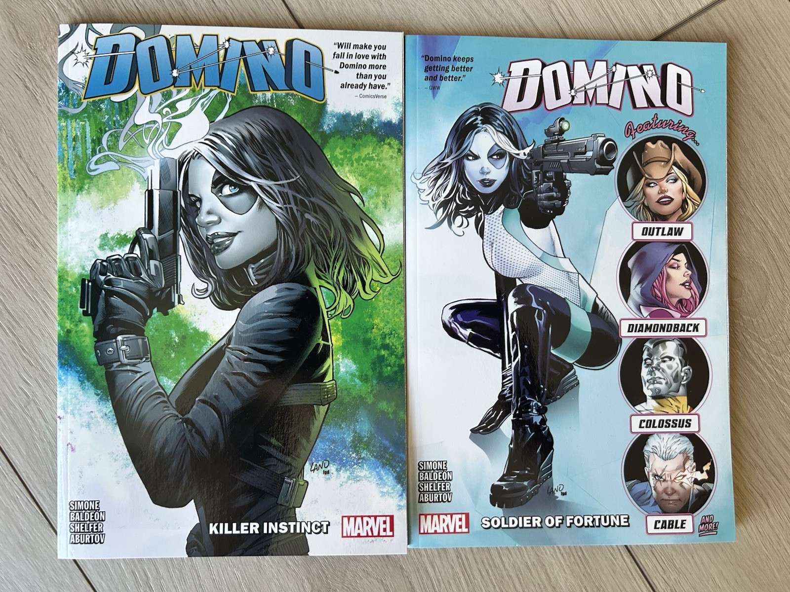 Domino TPB Lot (2) Vol 1 & 2 Simone First Print