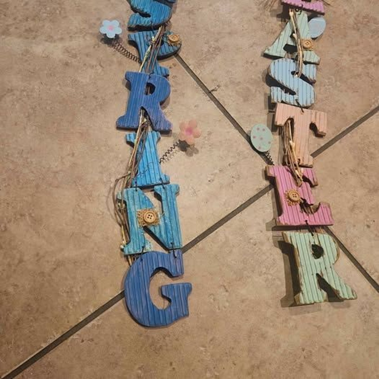 Spring and Easter Hanging Wood Signs