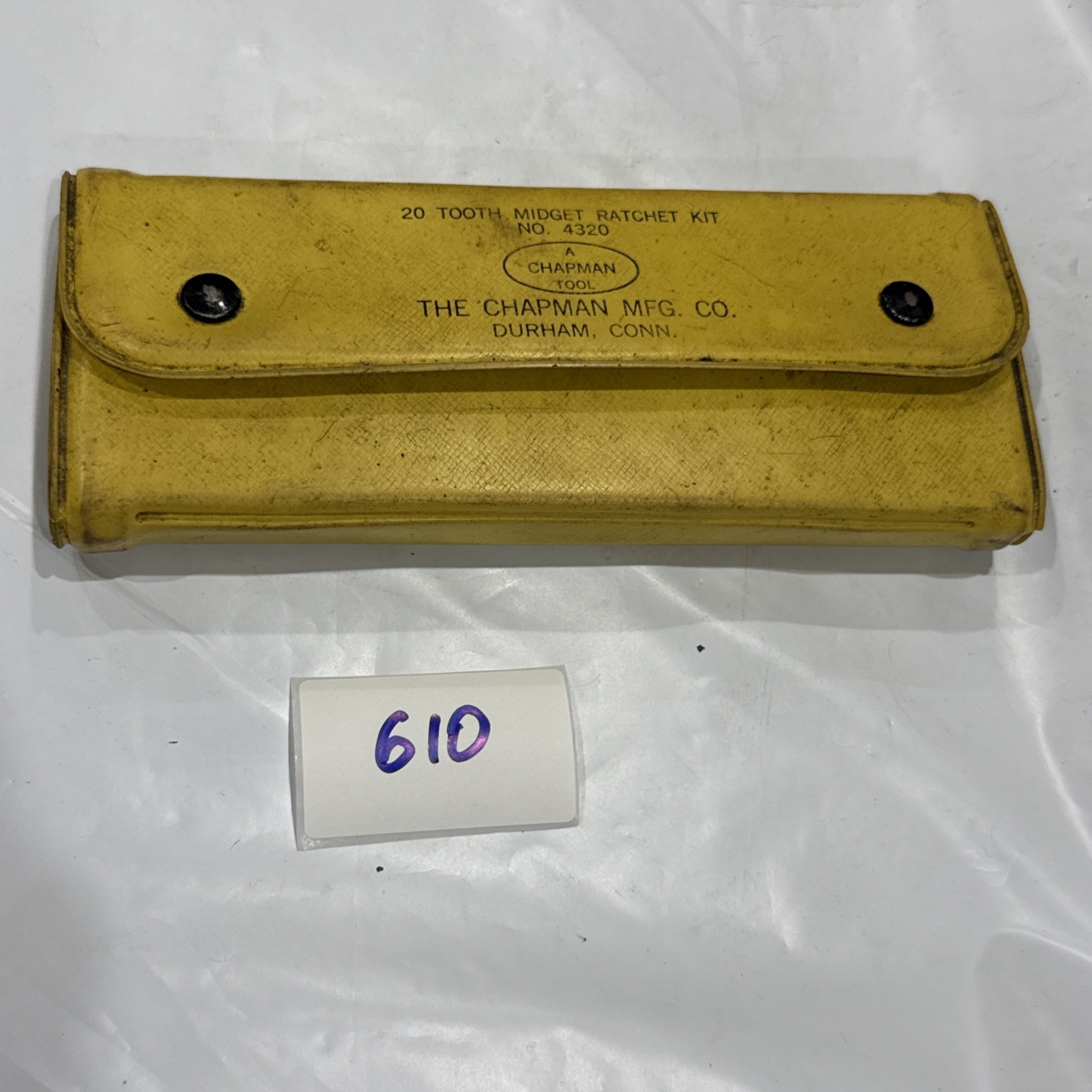 Vintage Chapman Tool No 4320 20 Tooth Midget Ratchet Kit USA Durham CT