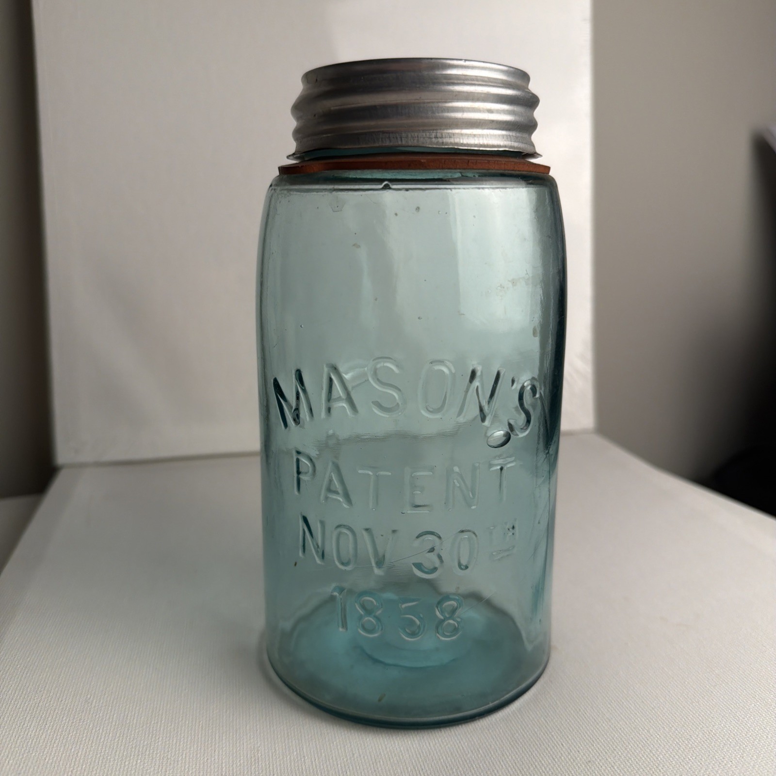 Antique Mason's Patent NOV 30th 1858