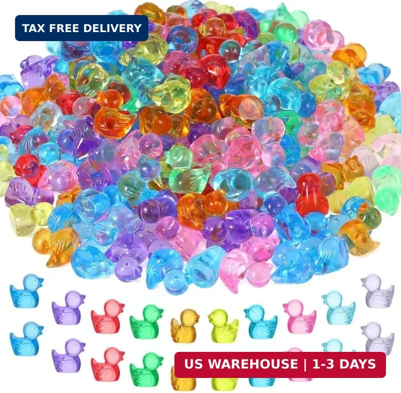 250g Mini Resin Ducks Bulk, Multicolor Tiny Ducks Figures 250g Mini Resin Ducks Bulk, Multicolor Tiny Ducks Figures