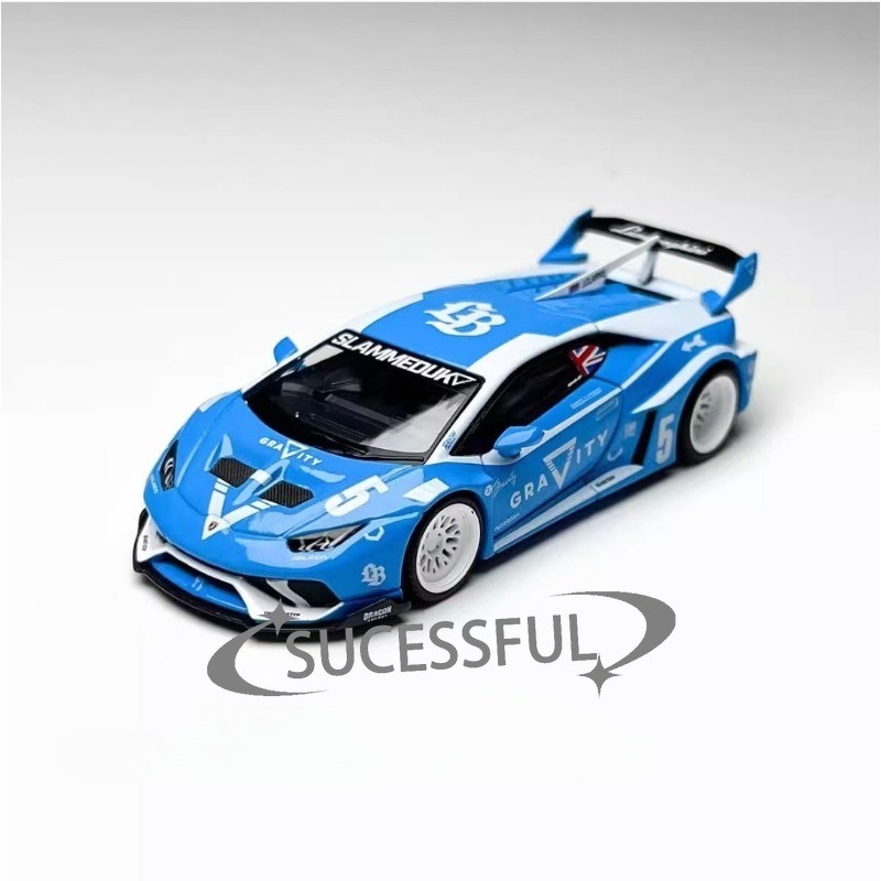 1:64 MINIGT Lamborghini Huracan GT Green Diecast Car Model Hobby Gift