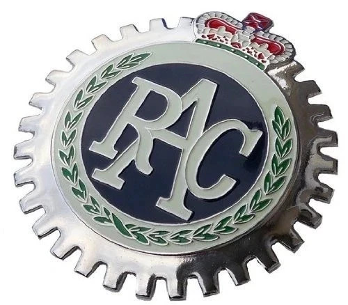 Classic British Car Grille Badge - Royal Automobile Club RAC Emblem, Auto Access